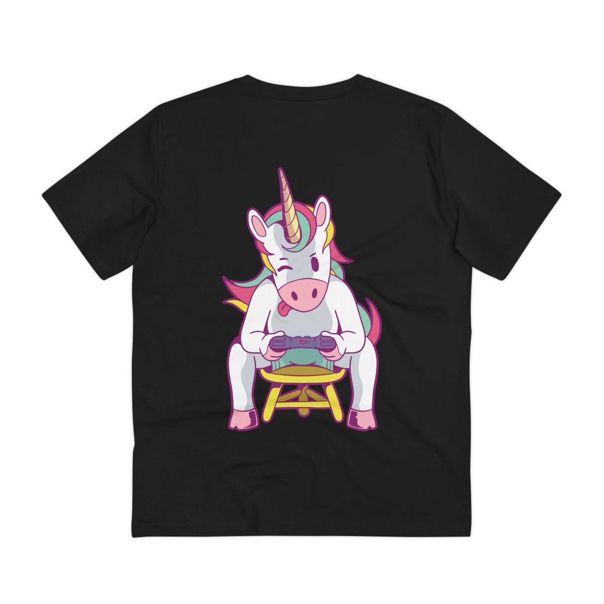 Printify T-Shirt Black / 2XS Unicorn Santa Alien Squatch Party - Unicorn World - Back Design