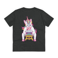 Printify T-Shirt Dark Heather Grey / 2XS Unicorn Santa Alien Squatch Party - Unicorn World - Back Design