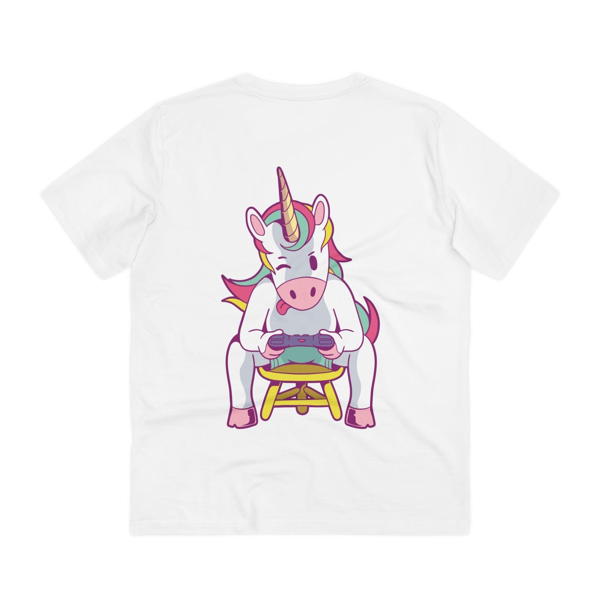 Printify T-Shirt White / 2XS Unicorn Santa Alien Squatch Party - Unicorn World - Back Design