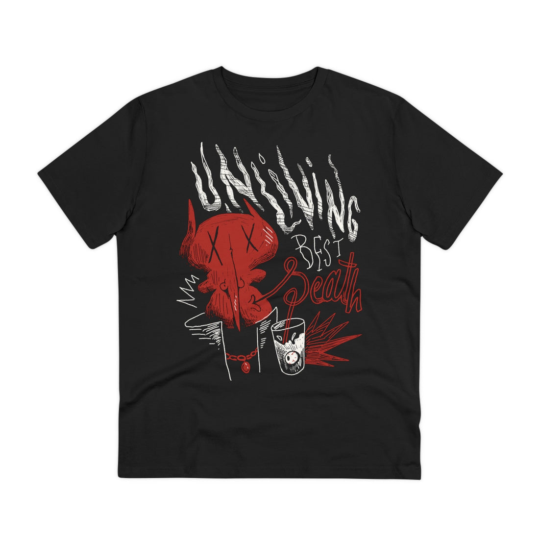 Printify T-Shirt Black / 2XS Unliving best Seath - Afterlife Characters Funny - Front Design