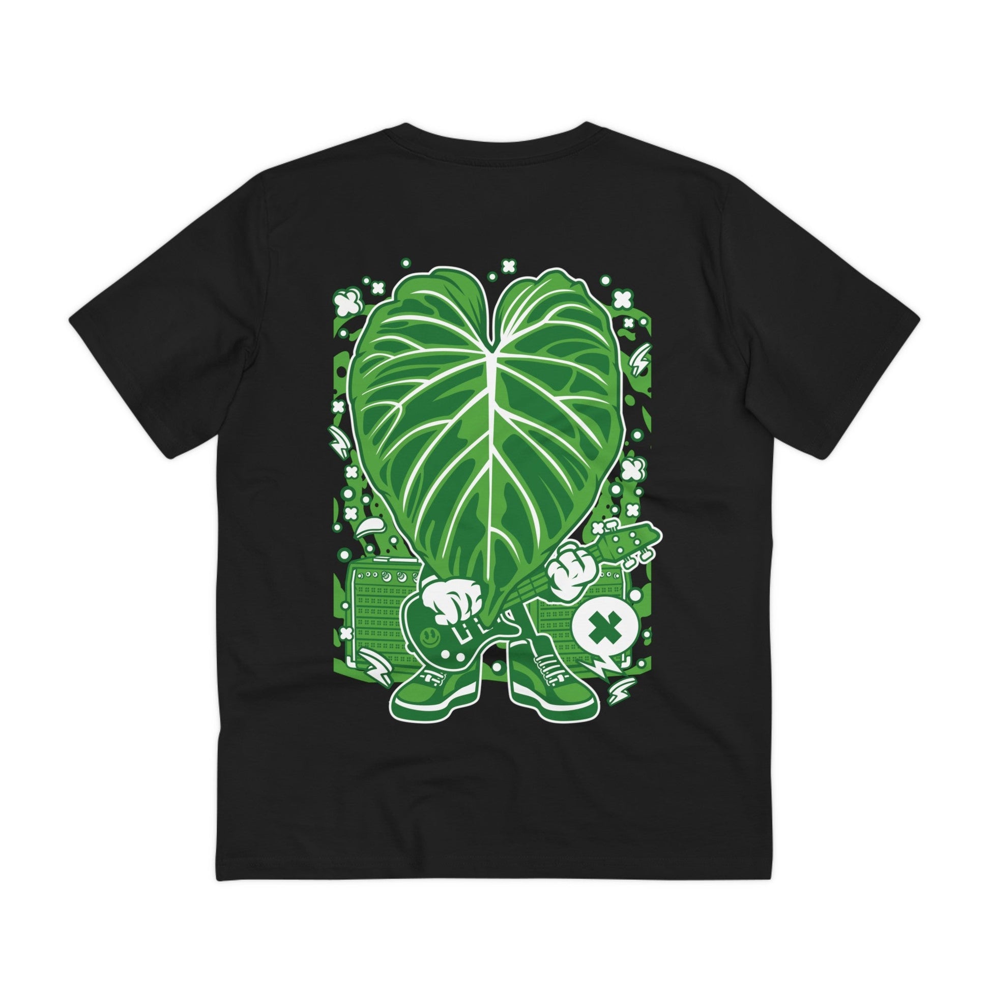 Printify T-Shirt Black / 2XS Verucosum - Cartoon Plants - Back Design