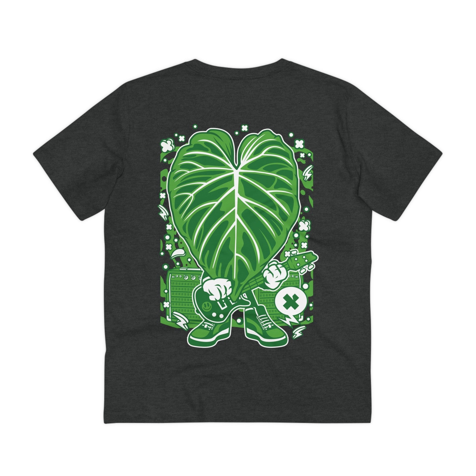 Printify T-Shirt Dark Heather Grey / 2XS Verucosum - Cartoon Plants - Back Design
