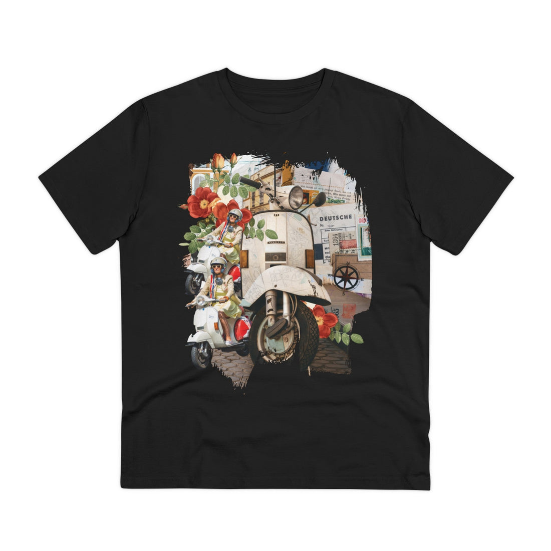 Printify T-Shirt Black / 2XS Vespa - Streetwear - Reality Check - Front Design