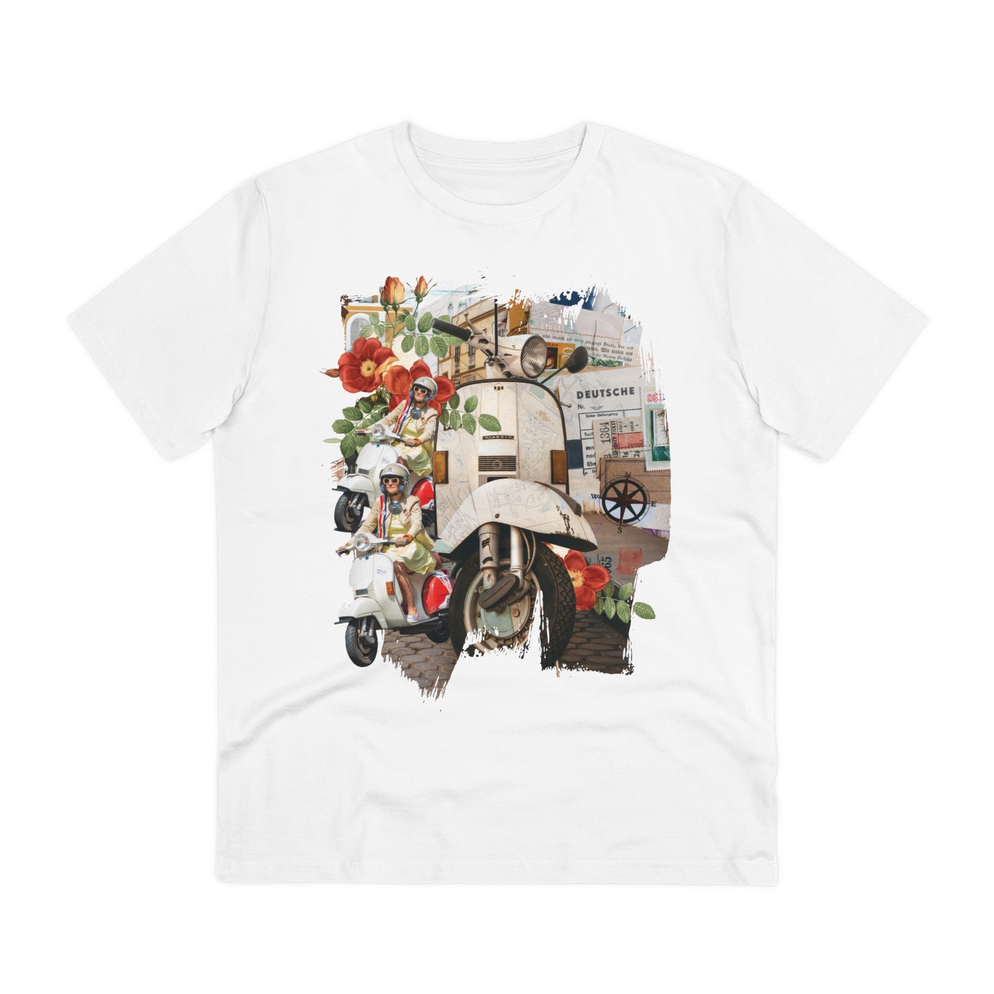 Printify T-Shirt White / 2XS Vespa - Streetwear - Reality Check - Front Design