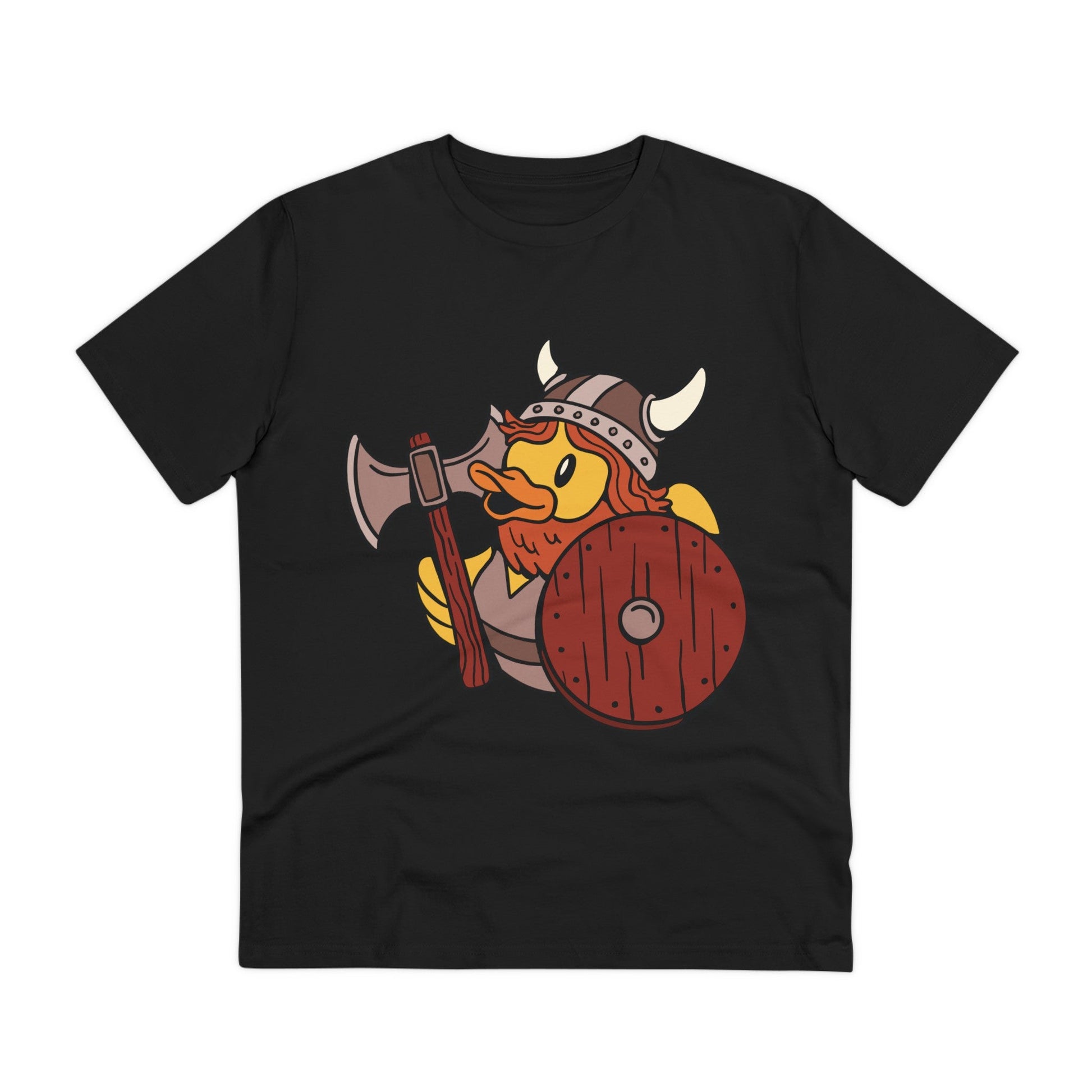 Printify T-Shirt Black / 2XS Viking - Rubber Duck - Front Design