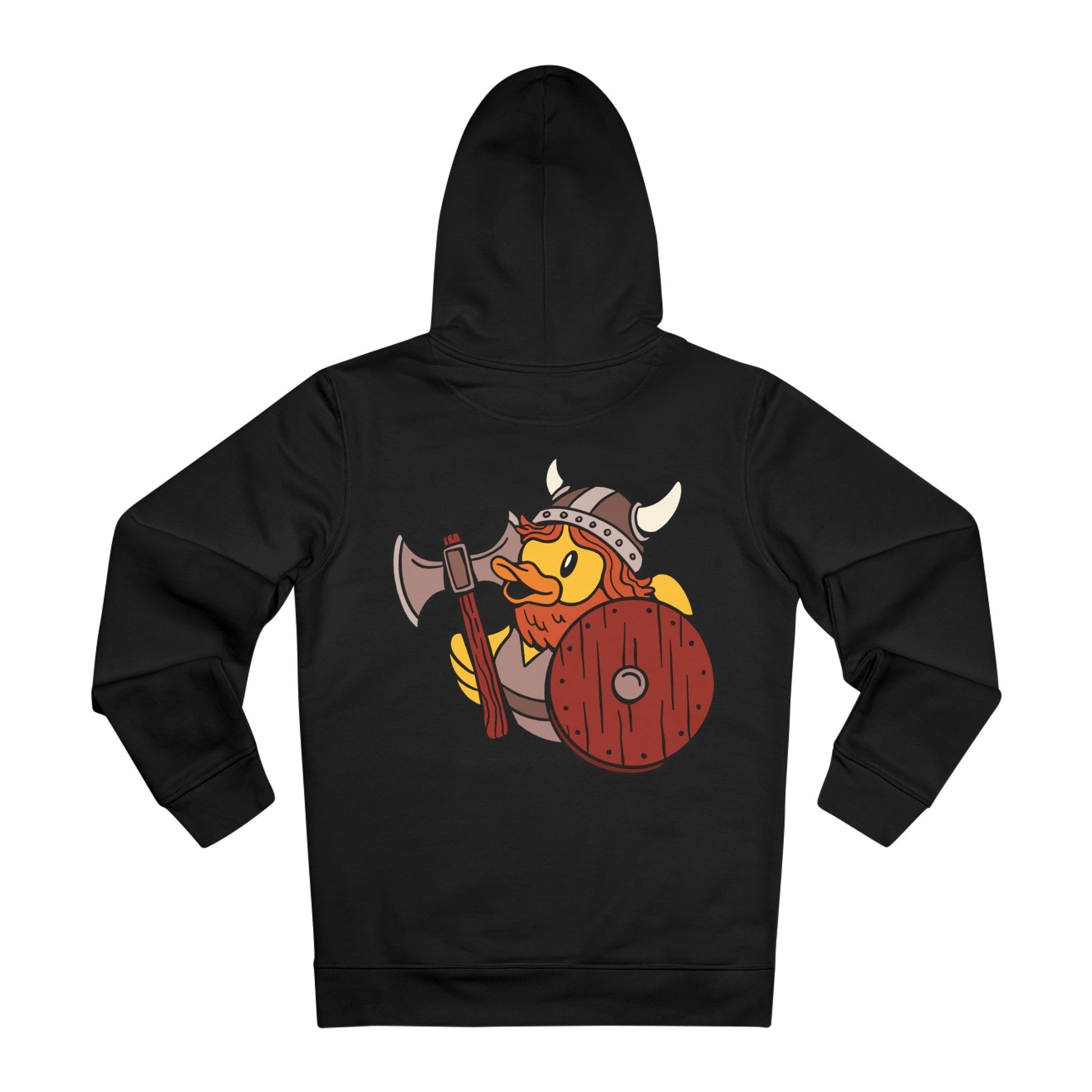 Printify Hoodie Black / 2XL Viking - Rubber Duck - Hoodie - Back Design