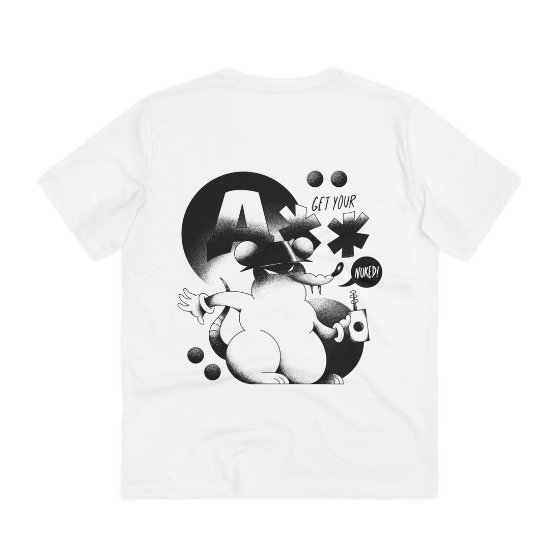 Printify T-Shirt White / 2XS Villian Rat - Evil Characters - Back Design