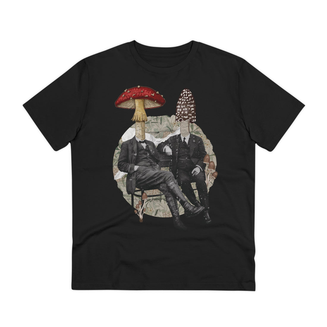 Printify T-Shirt Black / 2XS Vintage Mushroom - Streetwear - King Breaker - Front Design
