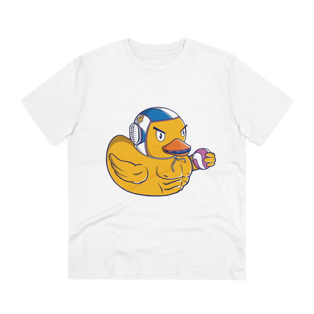 Printify T-Shirt White / 2XS Water Polo swimmer - Rubber Duck - Front Design