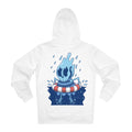 Printify Hoodie White / S Water Skull - Streetwear - I´m Fine - Hoodie - Back Design