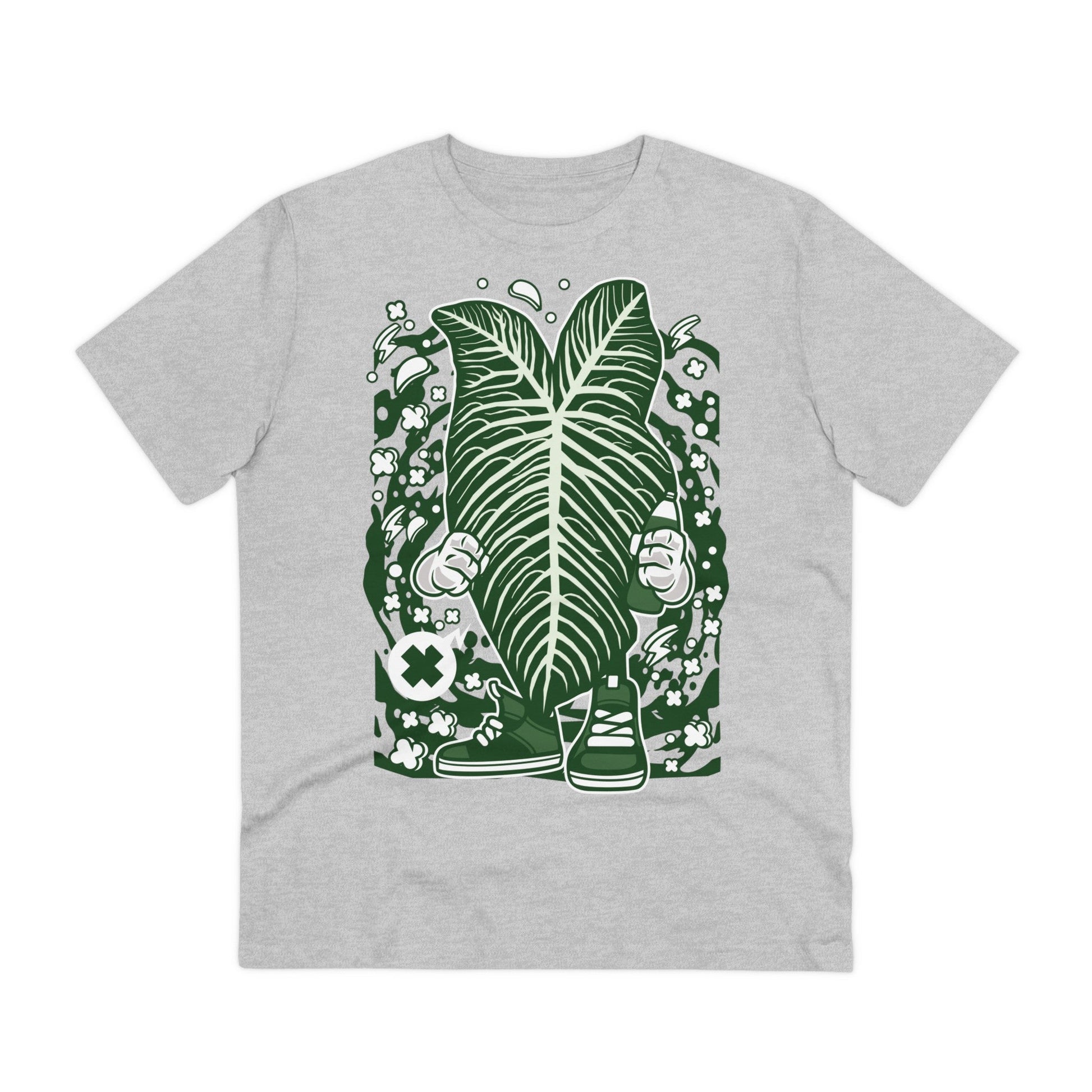 Printify T-Shirt Heather Grey / 2XS Xanthosoma Lindenii - Cartoon Plants - Front Design