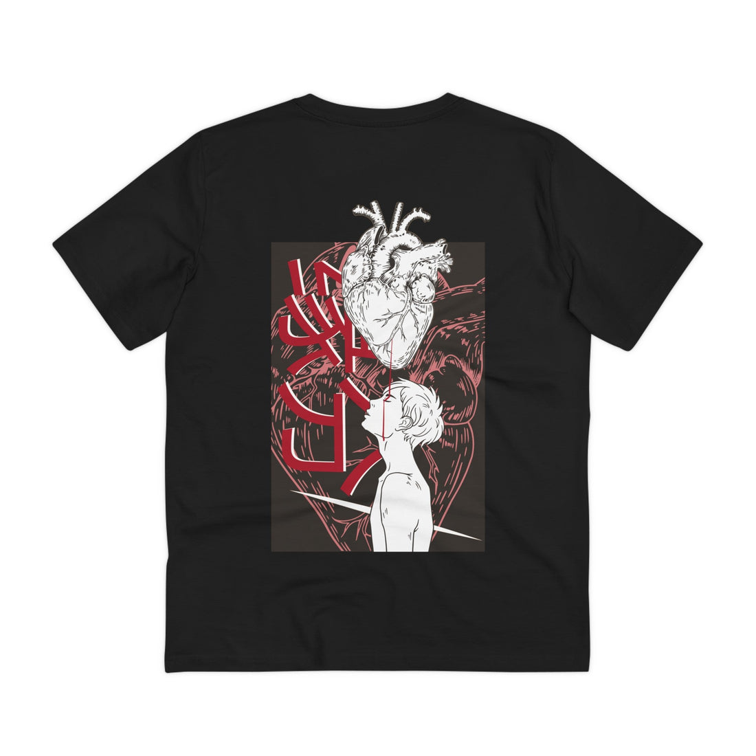 Printify T-Shirt Black / 2XS Yuanfen Broken Heart - Anime World - Back Design