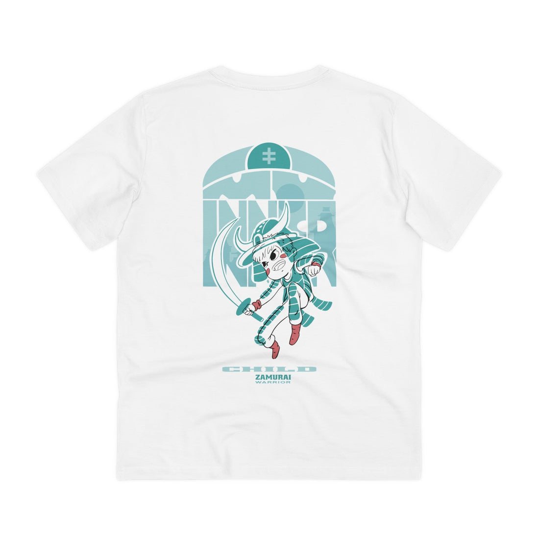 Printify T-Shirt White / 2XS Zamurai Warrior Child - Warrior Kids - Back Design