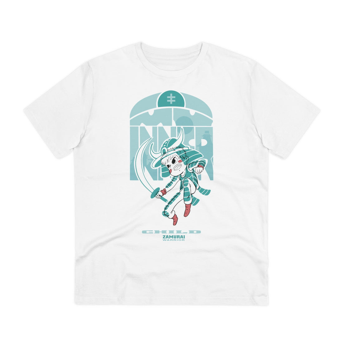 Printify T-Shirt White / 2XS Zamurai Warrior Child - Warrior Kids - Front Design