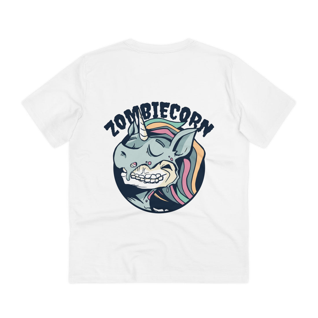 Printify T-Shirt White / 2XS Zombicorn - Unicorn World - Back Design