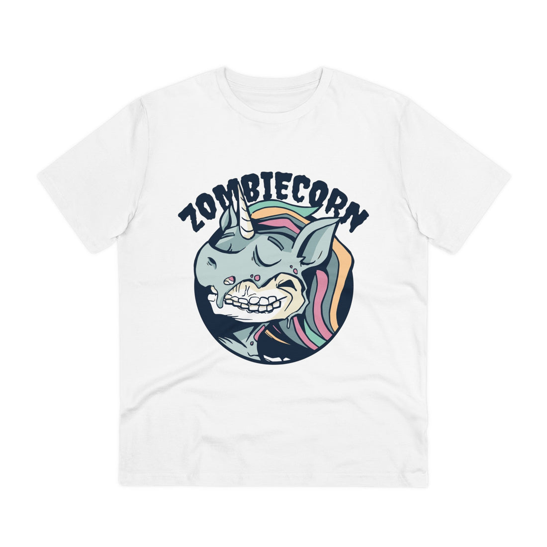 Printify T-Shirt White / 2XS Zombicorn - Unicorn World - Front Design