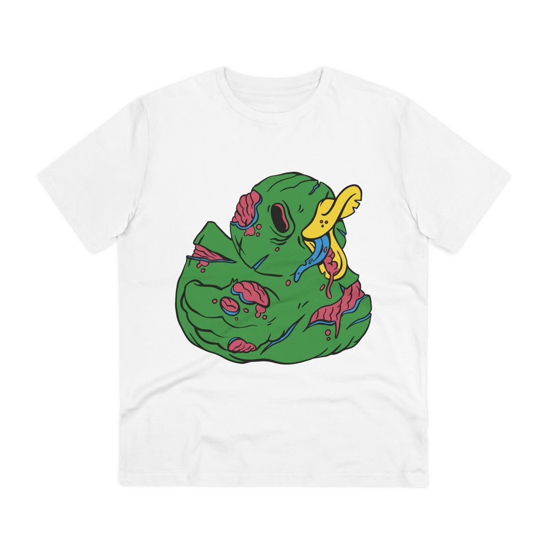 Printify T-Shirt White / 2XS Zombie - Rubber Duck - Front Design