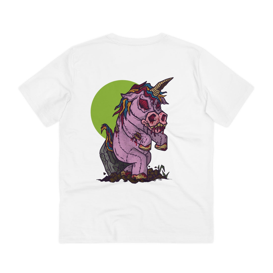 Printify T-Shirt White / 2XS Zombiecorn - Unicorn World - Back Design